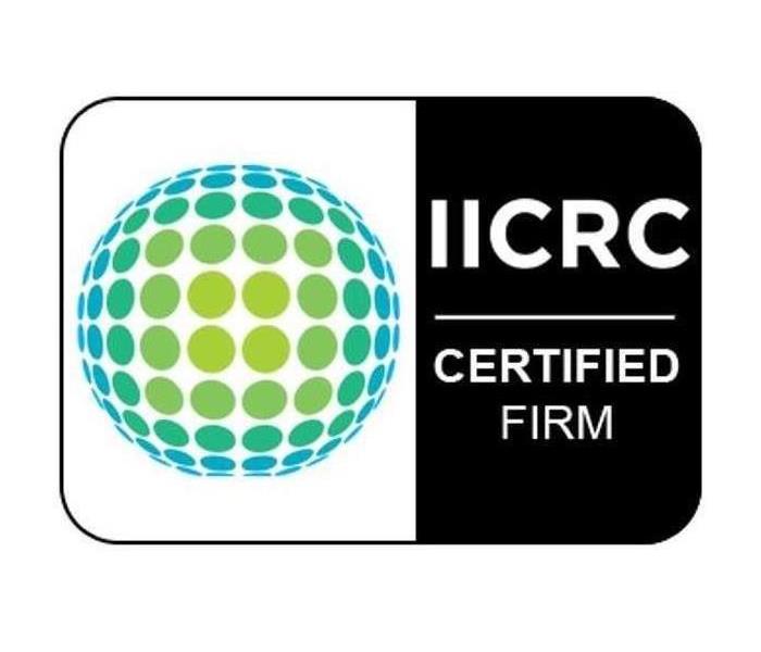 IICRC Logo with "IICRC, Certified Firm" caption