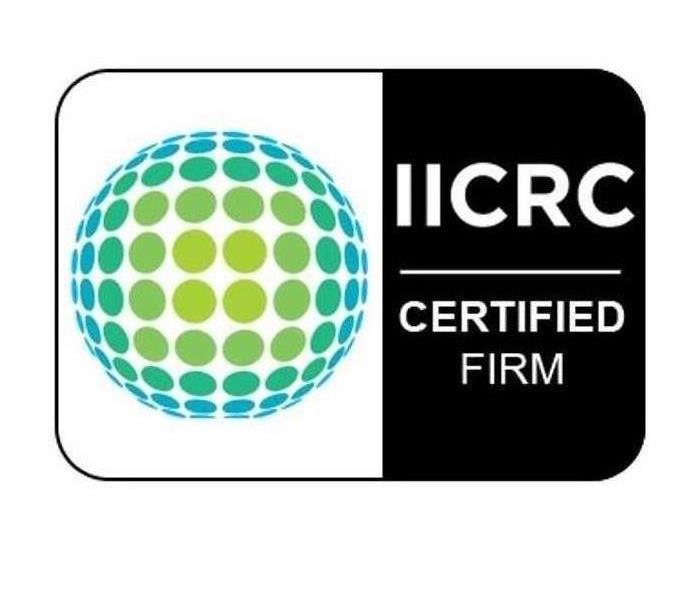Why is Servpro the best cleaning company? Image of IICRC logo.
